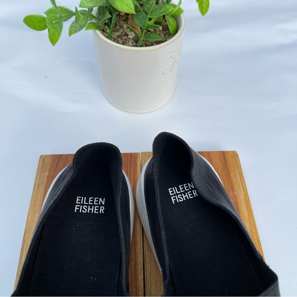 Eileen Fisher black leather loafers size 8.5 - Picture 7 of 10